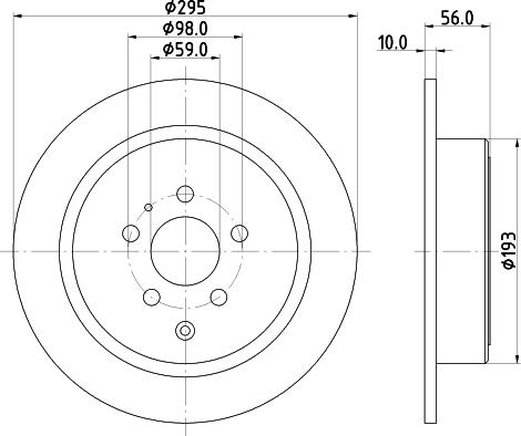 HELLA 8DD 355 104-461 - Jarrulevy inparts.fi