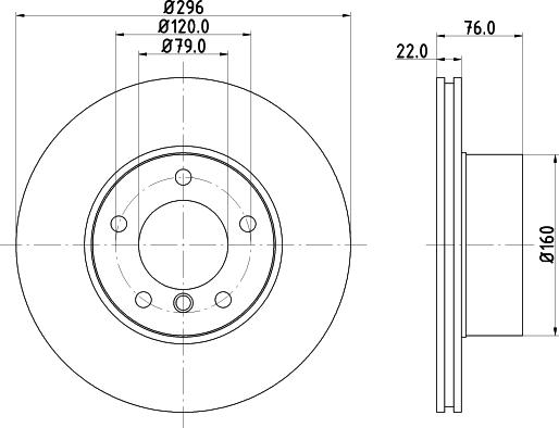 HELLA 8DD 355 104-591 - Jarrulevy inparts.fi