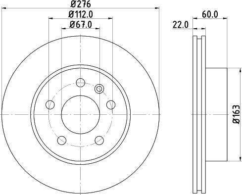 HELLA 8DD 355 125-661 - Jarrulevy inparts.fi