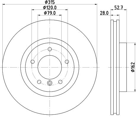 HELLA 8DD 355 104-092 - Jarrulevy inparts.fi