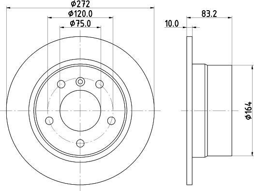 HELLA 8DD 355 124-711 - Jarrulevy inparts.fi