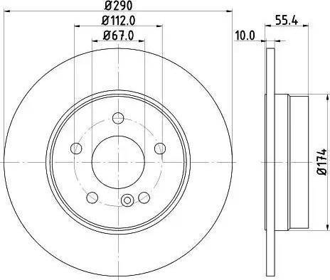 HELLA 8DD 355 121-991 - Jarrulevy inparts.fi