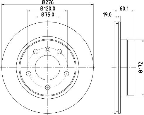 HELLA 8DD 355 123-741 - Jarrulevy inparts.fi