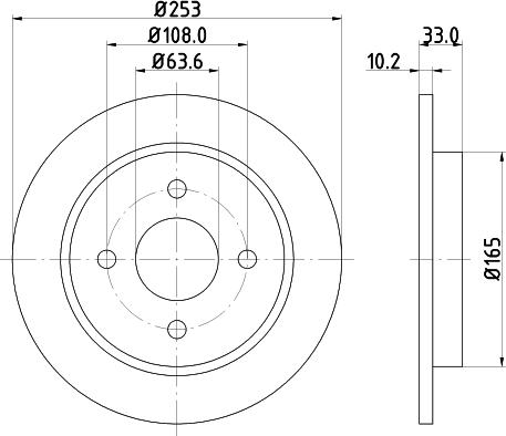 HELLA 8DD 355 105-661 - Jarrulevy inparts.fi