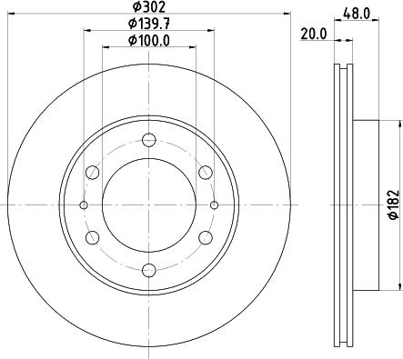 HELLA 8DD 355 105-191 - Jarrulevy inparts.fi