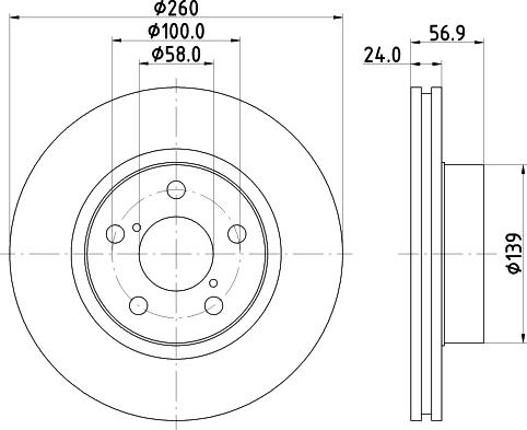 HELLA 8DD 355 105-321 - Jarrulevy inparts.fi