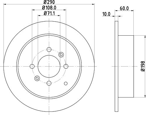 HELLA 8DD 355 105-231 - Jarrulevy inparts.fi