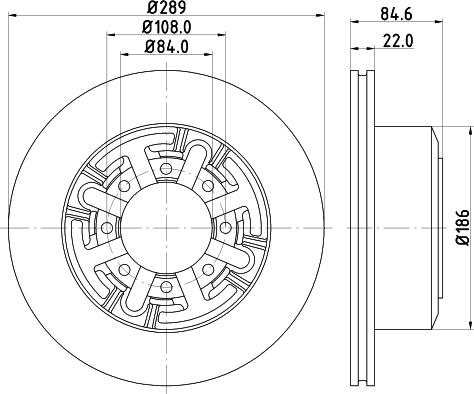 HELLA 8DD 355 105-791 - Jarrulevy inparts.fi