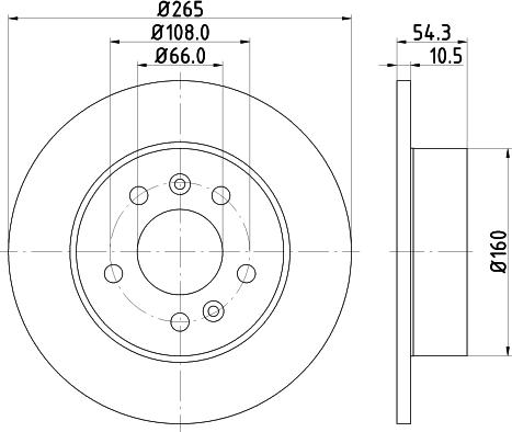 HELLA 8DD 355 106-441 - Jarrulevy inparts.fi