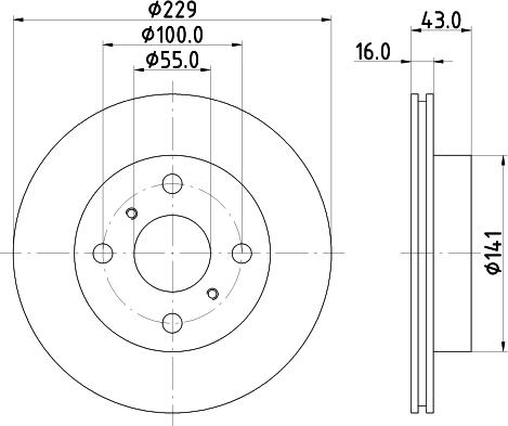 HELLA 8DD 355 106-631 - Jarrulevy inparts.fi