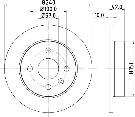 HELLA 8DD 355 106-091 - Jarrulevy inparts.fi