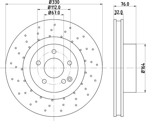 HELLA 8DD 355 106-851 - Jarrulevy inparts.fi