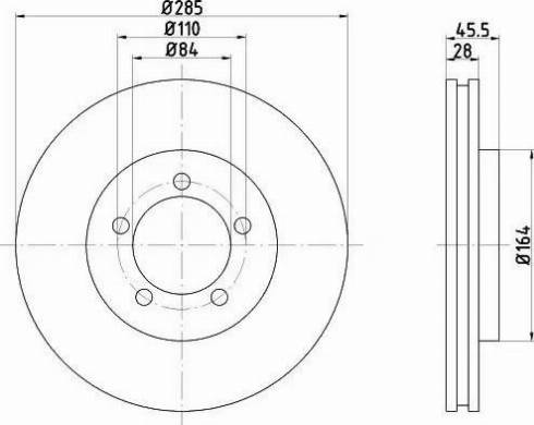 HELLA 8DD 355 106-251 - Jarrulevy inparts.fi