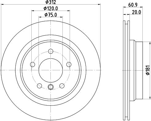 HELLA 8DD 355 106-772 - Jarrulevy inparts.fi