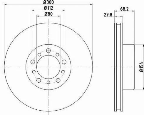 HELLA 8DD 355 100-981 - Jarrulevy inparts.fi