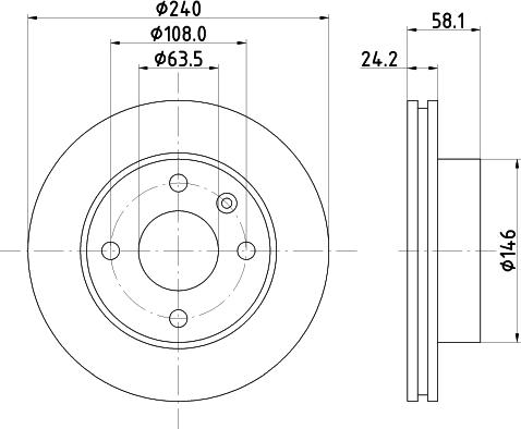 HELLA 8DD 355 100-531 - Jarrulevy inparts.fi