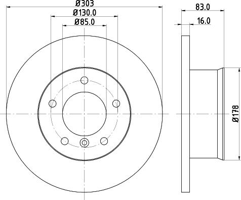 HELLA 8DD 355 100-391 - Jarrulevy inparts.fi