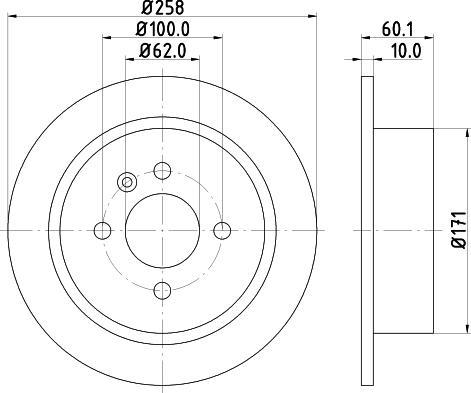 HELLA 8DD 355 100-351 - Jarrulevy inparts.fi