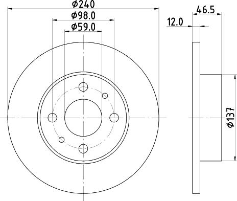 HELLA 8DD 355 101-131 - Jarrulevy inparts.fi