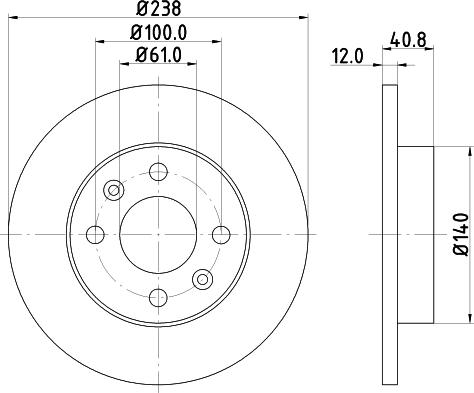 HELLA 8DD 355 101-241 - Jarrulevy inparts.fi