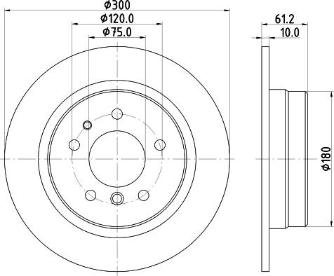 HELLA 8DD 355 101-732 - Jarrulevy inparts.fi