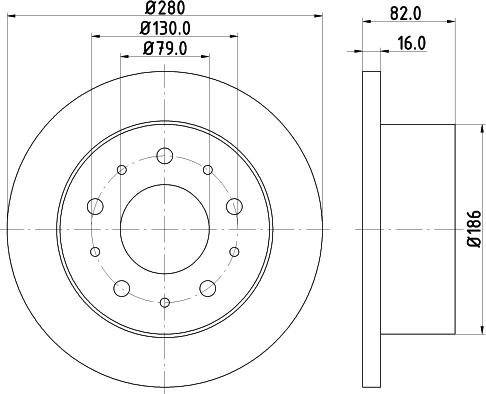 HELLA 8DD 355 108-981 - Jarrulevy inparts.fi