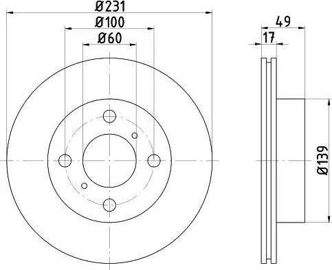 HELLA 8DD 355 108-571 - Jarrulevy inparts.fi