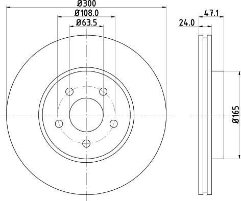 HELLA 8DD 355 127-691 - Jarrulevy inparts.fi