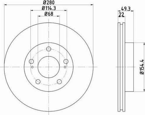 HELLA 8DD 355 103-991 - Jarrulevy inparts.fi