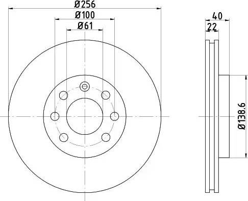 HELLA 8DD 355 103-931 - Jarrulevy inparts.fi