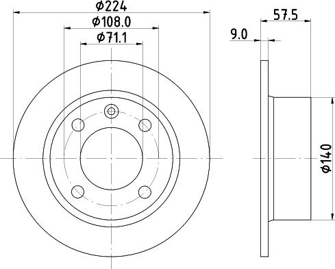 HELLA 8DD 355 103-011 - Jarrulevy inparts.fi