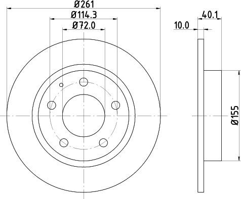 HELLA 8DD 355 103-231 - Jarrulevy inparts.fi