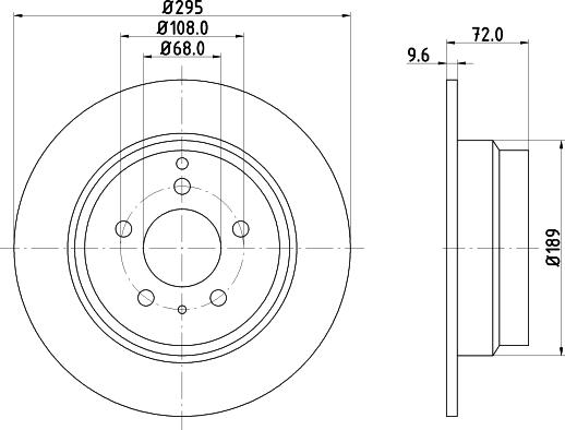 HELLA 8DD 355 103-701 - Jarrulevy inparts.fi