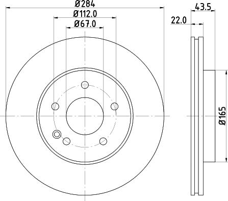 HELLA 8DD 355 102-972 - Jarrulevy inparts.fi