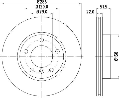 HELLA 8DD 355 102-582 - Jarrulevy inparts.fi