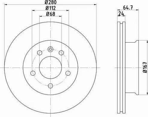 HELLA 8DD 355 102-631 - Jarrulevy inparts.fi