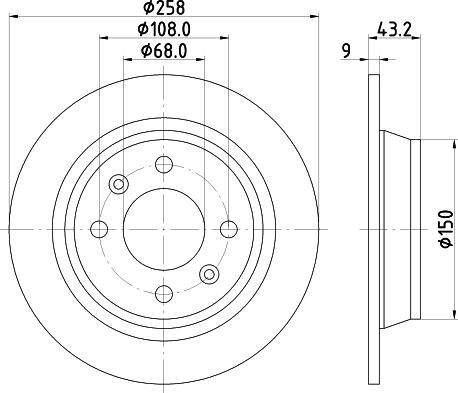 HELLA 8DD 355 122-342 - Jarrulevy inparts.fi