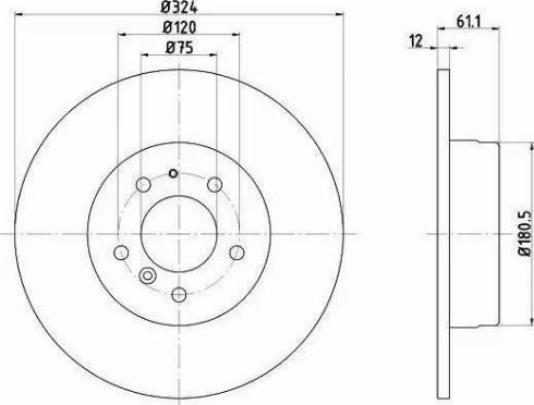 HELLA 8DD 355 102-881 - Jarrulevy inparts.fi