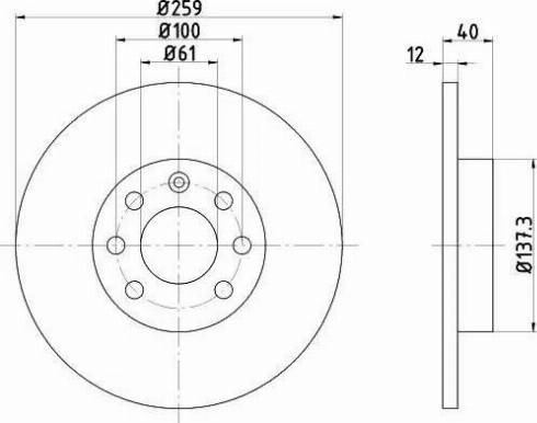 HELLA 8DD 355 102-201 - Jarrulevy inparts.fi