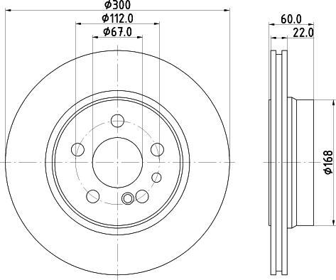 HELLA 8DD 355 102-711 - Jarrulevy inparts.fi