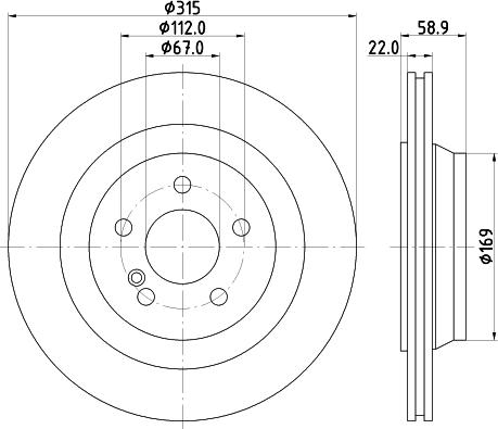 HELLA 8DD 355 107-961 - Jarrulevy inparts.fi