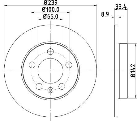 HELLA 8DD 355 107-461 - Jarrulevy inparts.fi