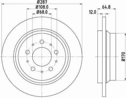 HELLA 8DD 355 107-081 - Jarrulevy inparts.fi