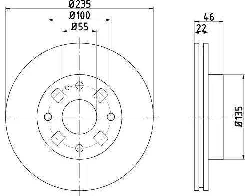 HELLA 8DD 355 107-191 - Jarrulevy inparts.fi