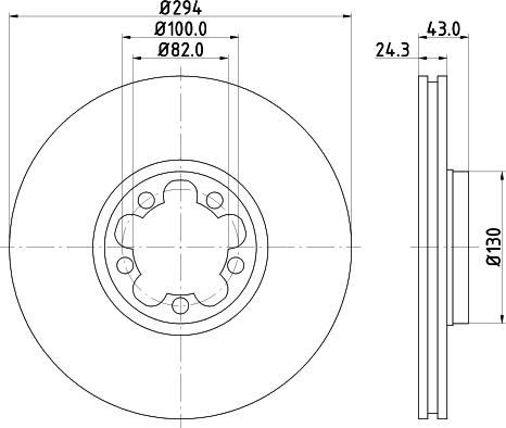 HELLA 8DD 355 107-311 - Jarrulevy inparts.fi