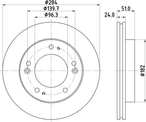 HELLA 8DD 355 107-381 - Jarrulevy inparts.fi