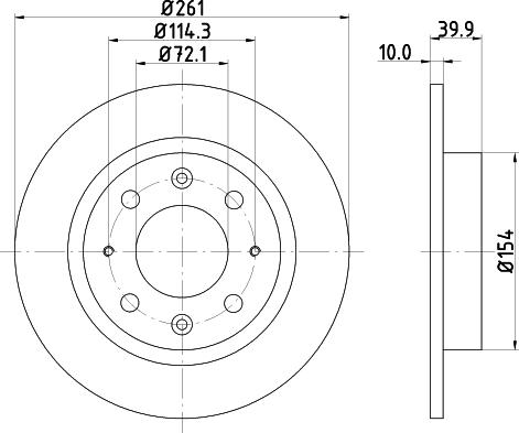 HELLA 8DD 355 107-371 - Jarrulevy inparts.fi