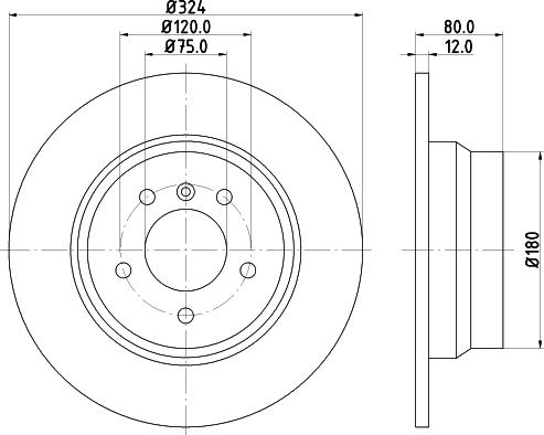 HELLA 8DD 355 124-411 - Jarrulevy inparts.fi