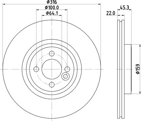 HELLA 8DD 355 124-111 - Jarrulevy inparts.fi