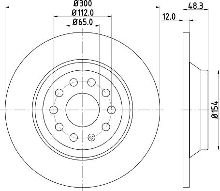 HELLA 8DD 355 119-481 - Jarrulevy inparts.fi